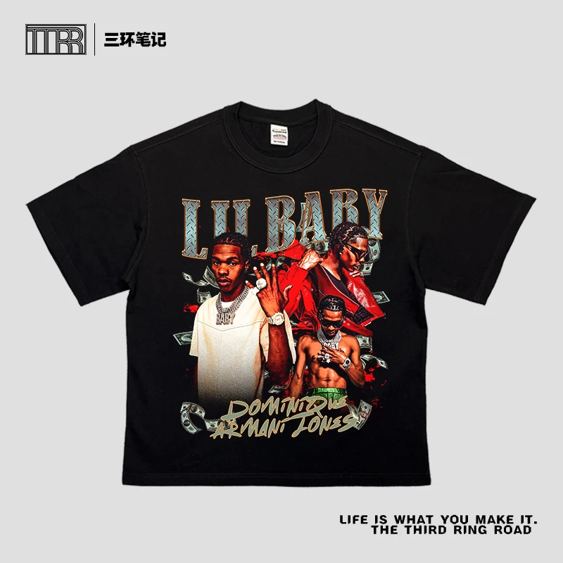 2025 Rap American Short Sleeve T-shirt LIL BABY Cotton Printed Men's Fashion Brand High Quality Luxury Brand Selling Popular
2025 Rap American Short Sleeve T-shirt LIL BABY Cotton Printed Men's Fashion Brand High Quality Luxury Brand Selling Popular