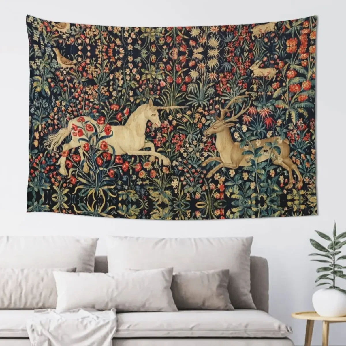 UNICORN AND DEER AMONG FLOWERS, FOREST ANIMALS FLEMISH FLORAL Tapestry Nordic Home Decor Wall Decoration Tapestry
UNICORN AND DEER AMONG FLOWERS, FOREST ANIMALS FLEMISH FLORAL Tapestry Nordic Home Decor Wall Decoration Tapestry