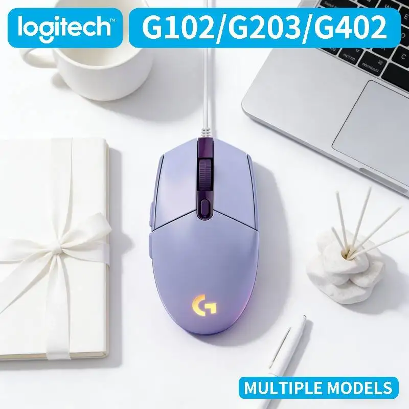Logitech G102 G203 G402 Wired Gaming Mouse RGB Color Changing Light Smooth Operation for Notebook Desktop
Logitech G102 G203 G402 Wired Gaming Mouse RGB Color Changing Light Smooth Operation for Notebook Desktop