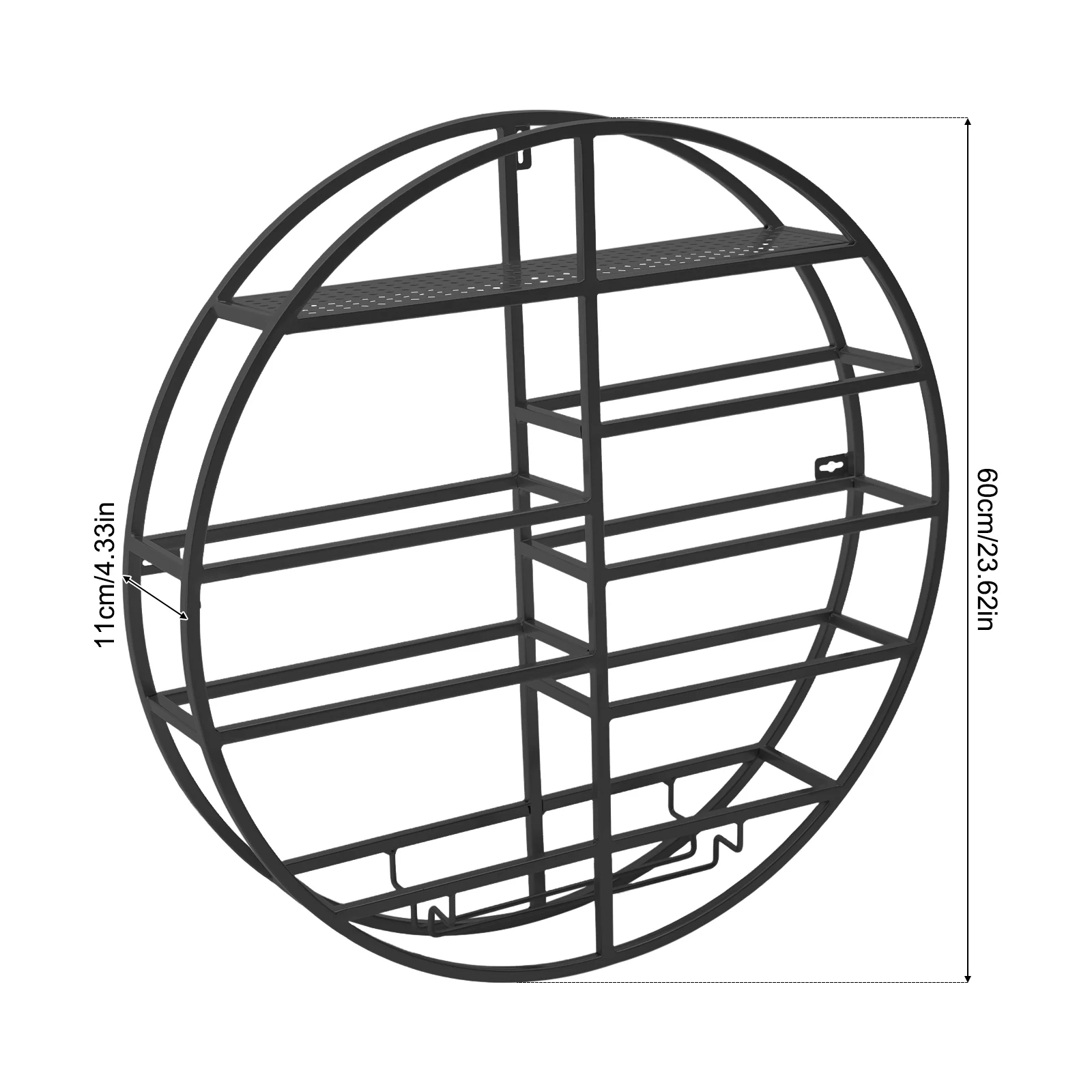 Round Hanging Wine Bottle Holder Stemware Hanger Rack Metal Bar Floating Shelf Hanging Stemware Goblet Wine Glass Holder
Round Hanging Wine Bottle Holder Stemware Hanger Rack Metal Bar Floating Shelf Hanging Stemware Goblet Wine Glass Holder