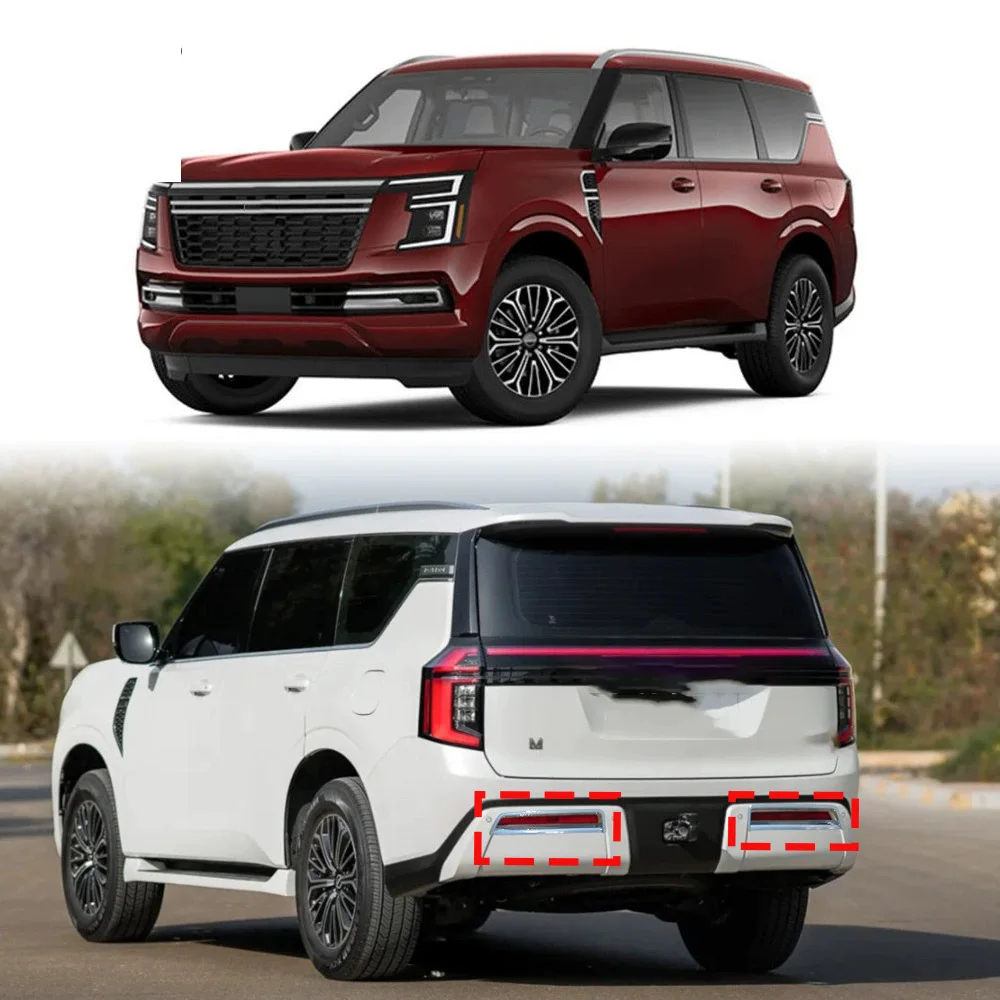 Для Nissan Armada Y63 2025 2026 ABS хромированная крышка заднего противотуманного фонаря, накладка на абажур, рамка противотуманной фары, украшение рамки
Для Nissan Armada Y63 2025 2026 ABS хромированная крышка заднего противотуманного фонаря, накладка на абажур, рамка противотуманной фары, украшение рамки