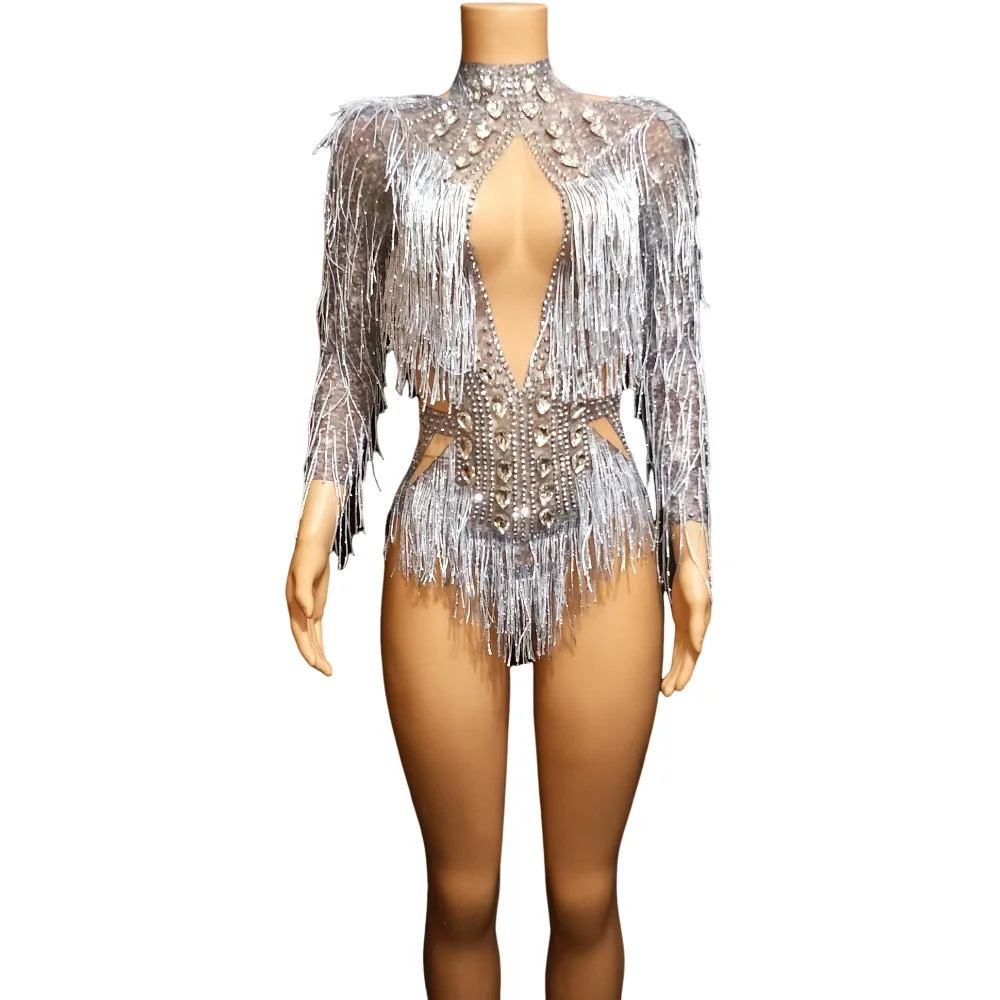 Dresses For Women 2025 Glamorous Rhinestone Onesie for Nightclub Birthday Party and Stage Performance with Sexy Elastic Outfit
Dresses For Women 2025 Glamorous Rhinestone Onesie for Nightclub Birthday Party and Stage Performance with Sexy Elastic Outfit