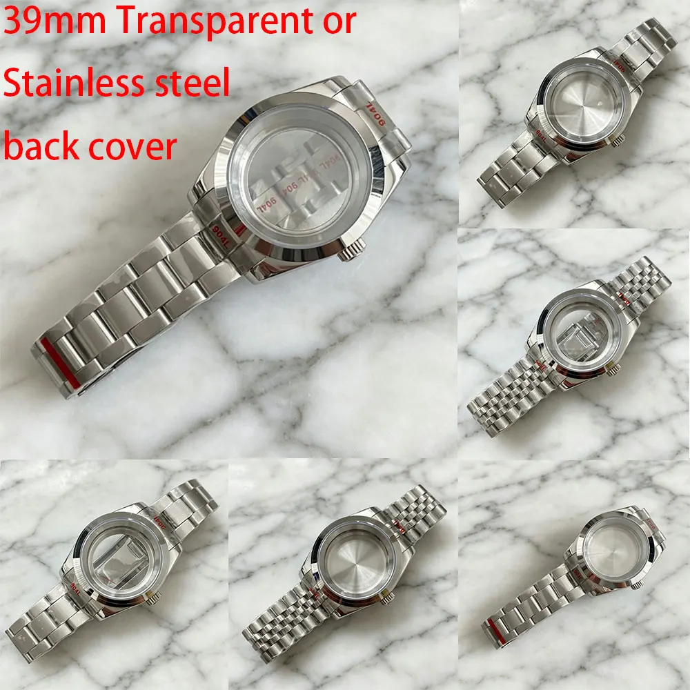 39mm case 316L stainless steel sapphire transparent or stainless steel back cover case 5BAR waterproof fit for NH35 36 movement
39mm case 316L stainless steel sapphire transparent or stainless steel back cover case 5BAR waterproof fit for NH35 36 movement