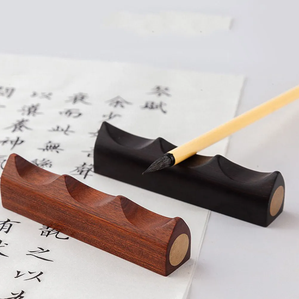 2Pcs Elegant Copper Inlaid Brush Pen Stand Calligraphy Rest Rack for Chinese Painting Writing Brushes Desktop Organizer Wood
2Pcs Elegant Copper Inlaid Brush Pen Stand Calligraphy Rest Rack for Chinese Painting Writing Brushes Desktop Organizer Wood