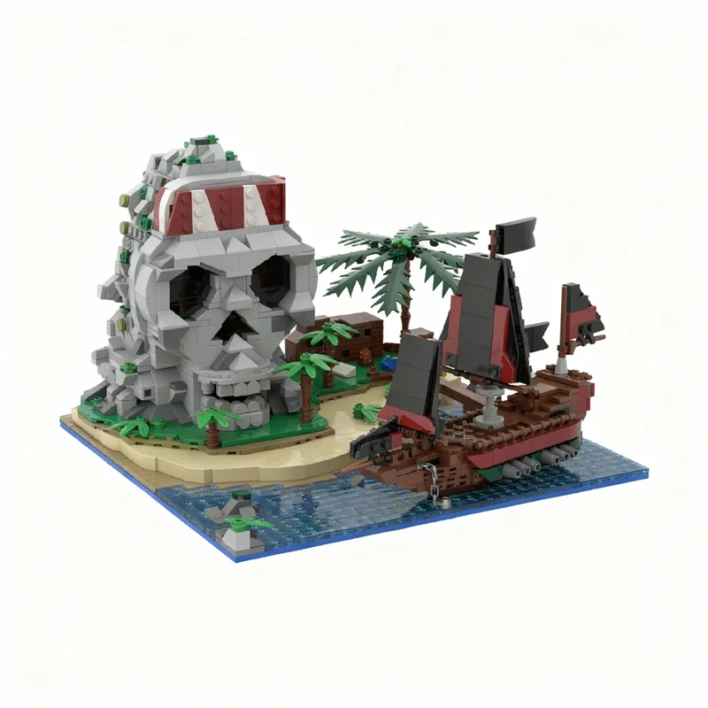 1603pcs MOC Pirate Island Skull Bay Pirates Model Building Blocks Construction Toy Christmas Gifts DIY Creative Idea Education
1603pcs MOC Pirate Island Skull Bay Pirates Model Building Blocks Construction Toy Christmas Gifts DIY Creative Idea Education