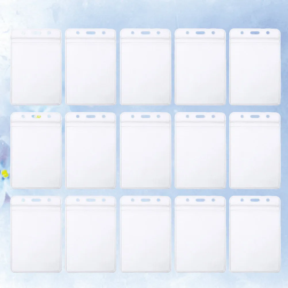 100 шт. водонепроницаемых держателей для ID-карт из ПВХ, для бейджей, именных табличек, паспортов, безопасный, гладкий, портативный дизайн для дома, офиса, путешествий
100 шт. водонепроницаемых держателей для ID-карт из ПВХ, для бейджей, именных табличек, паспортов, безопасный, гладкий, портативный дизайн для дома, офиса, путешествий