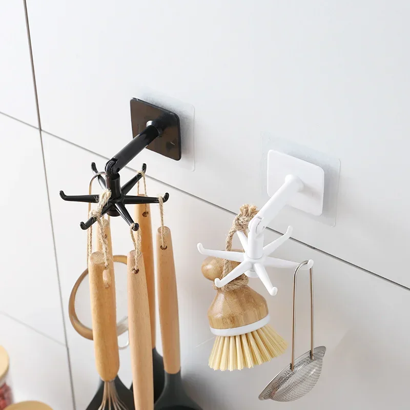 Rotatable Hook Self-adhesive Hooks Brush Hanger Wall Organizers Bathroom Kitchen Accessories Towel Holder Kitchen Organizer
Rotatable Hook Self-adhesive Hooks Brush Hanger Wall Organizers Bathroom Kitchen Accessories Towel Holder Kitchen Organizer