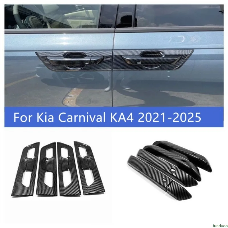 For Kia Carnival KA4 2021-2025 LHD Carbon Fiber Glossy Black Car Door Handle Cover Stickers Styling auto Accessories
For Kia Carnival KA4 2021-2025 LHD Carbon Fiber Glossy Black Car Door Handle Cover Stickers Styling auto Accessories