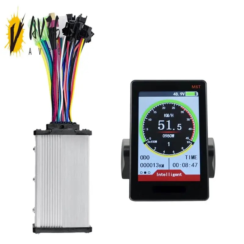 AV36-M6T Electric Bike LCD Display Meter+36V 350W Sine Wave Controller Color Screen Universal For E-Bike E Scooter Accessories (
AV36-M6T Electric Bike LCD Display Meter+36V 350W Sine Wave Controller Color Screen Universal For E-Bike E Scooter Accessories (