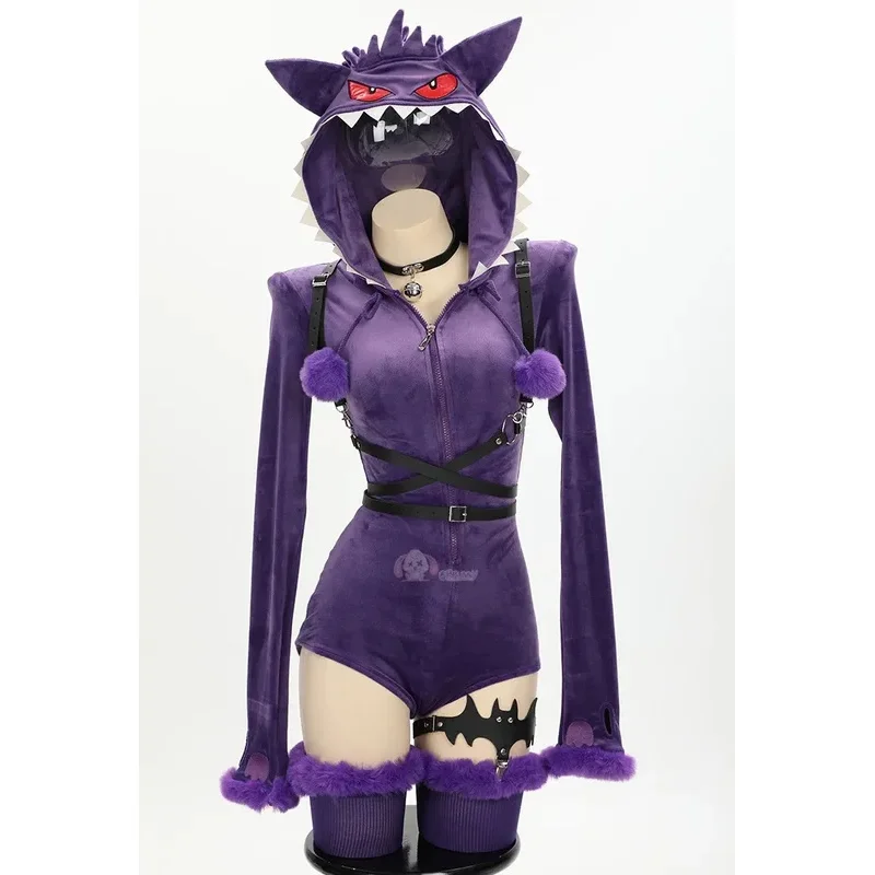 Ghost Cosplay Costume Halloween Women Purple Sexy Romper Bodysuit Plush Hooded Socks With Belt And Tail Partyx;8's,6;
Ghost Cosplay Costume Halloween Women Purple Sexy Romper Bodysuit Plush Hooded Socks With Belt And Tail Partyx;8's,6;