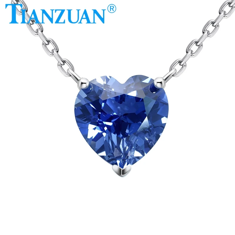 Fashion Sapphire Pendant 10mm Heart Shape Lab Grown Cornflower Blue Sapphire Jewelry for Women Necklace Gifts 45CM Link
Fashion Sapphire Pendant 10mm Heart Shape Lab Grown Cornflower Blue Sapphire Jewelry for Women Necklace Gifts 45CM Link