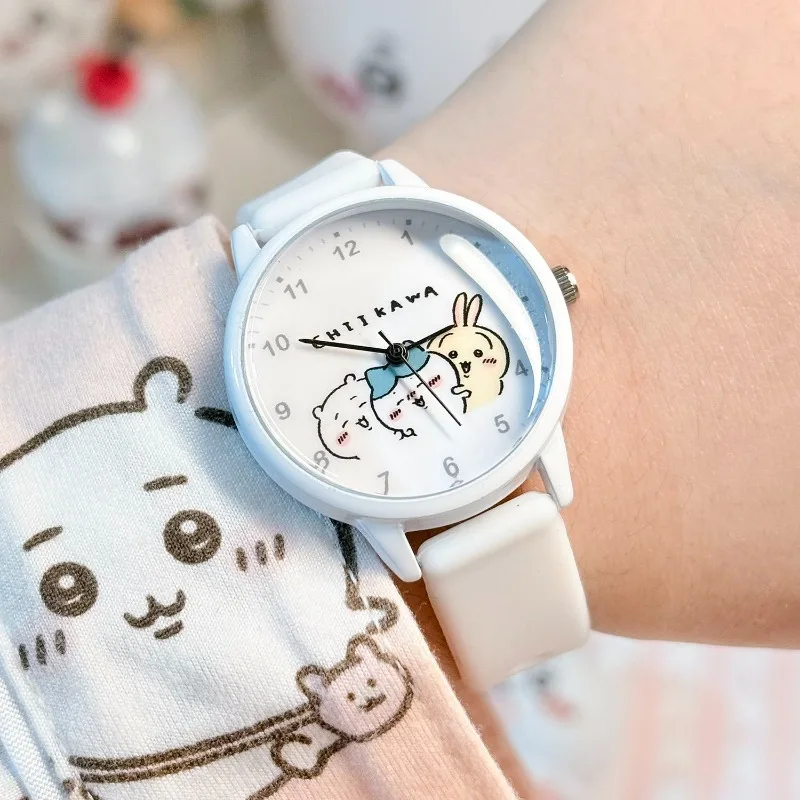 Cute-Chiikawa Quartz Watch Silicone Strap Soft Mute Cartoon for Birthday Gift Cute Kawaii Elegant Lightweight Portable 2026New
Cute-Chiikawa Quartz Watch Silicone Strap Soft Mute Cartoon for Birthday Gift Cute Kawaii Elegant Lightweight Portable 2026New