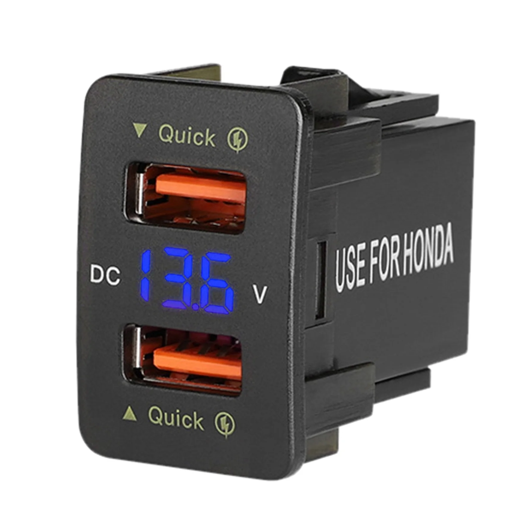 36W Fast Car Charger QC3.0 Dual USB Fast Charger with Blue Voltage Waterproof Mobile Phone Charger for Honda
36W Fast Car Charger QC3.0 Dual USB Fast Charger with Blue Voltage Waterproof Mobile Phone Charger for Honda