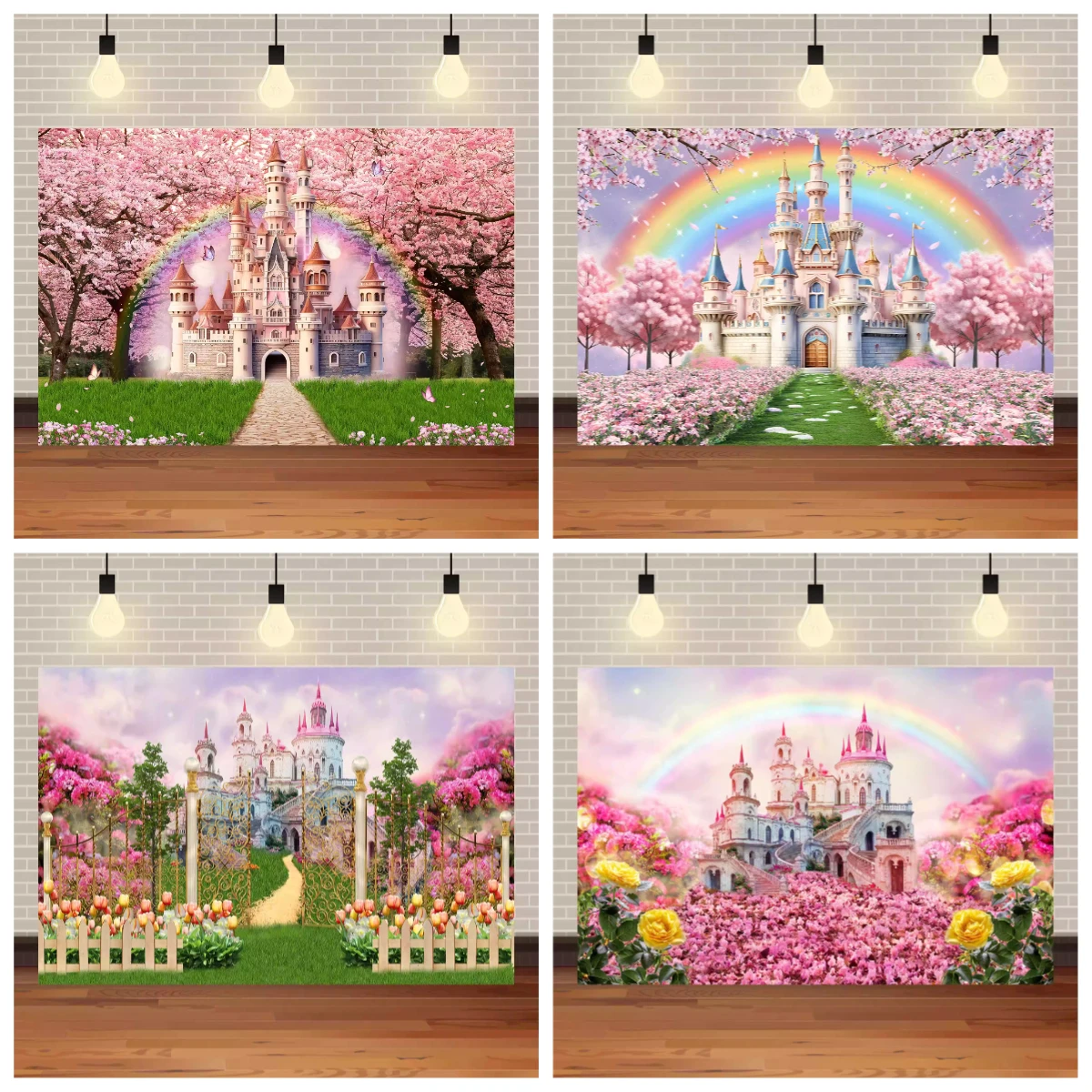 Spring Castle Theme Birthday Party Backdrop Fairy Tale Princess Scene Children's Birthday Party Decor Photography Background
Spring Castle Theme Birthday Party Backdrop Fairy Tale Princess Scene Children's Birthday Party Decor Photography Background
