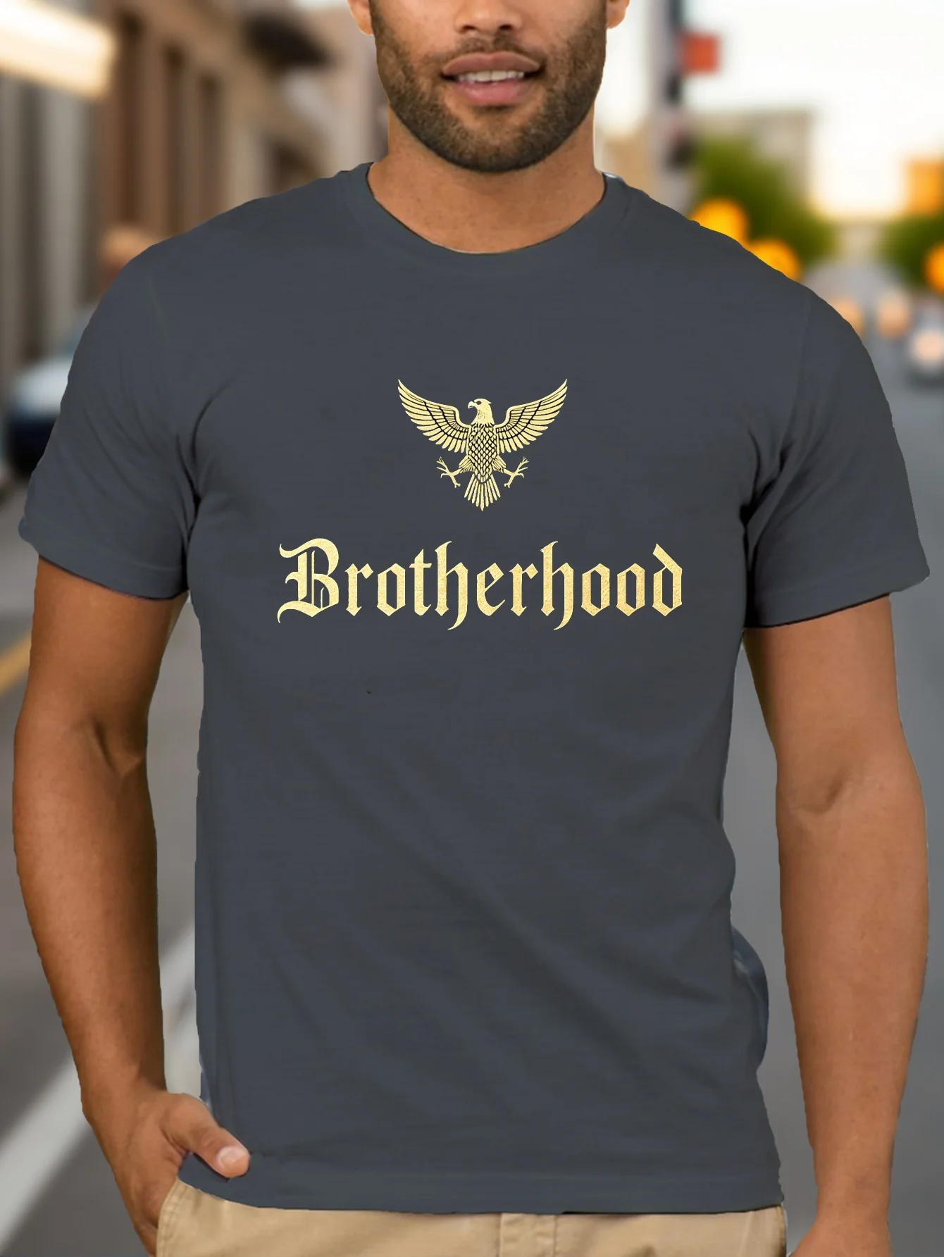Мужская футболка Brotherhood с геометрическим принтом — повседневная, дышащий полиэстер, круглый вырез, можно стирать в машине — идеально подходит для лета
Мужская футболка Brotherhood с геометрическим принтом — повседневная, дышащий полиэстер, круглый вырез, можно стирать в машине — идеально подходит для лета
