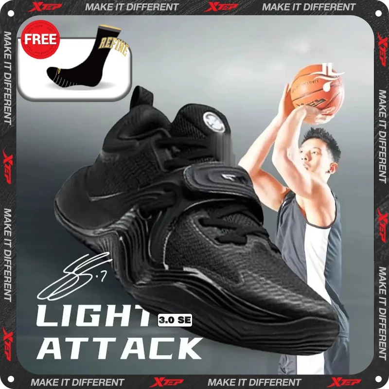 Xtep Light Attack 3 SE Men's Basketball Shoes 2025 Light Cushioning Support Wear-resistant Practical Sport Shoe 875219120002
Xtep Light Attack 3 SE Men's Basketball Shoes 2025 Light Cushioning Support Wear-resistant Practical Sport Shoe 875219120002