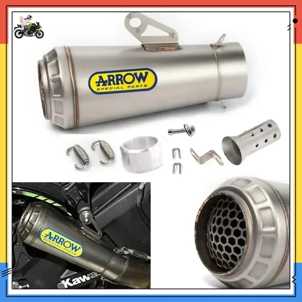 Trendy Universal Motorcycle ARROW Exhaust Muffler Moto DB Killer GP Motocross Silencer For R1 R3 R6 CBR1000RR MT07 09 Z1000
Trendy Universal Motorcycle ARROW Exhaust Muffler Moto DB Killer GP Motocross Silencer For R1 R3 R6 CBR1000RR MT07 09 Z1000
