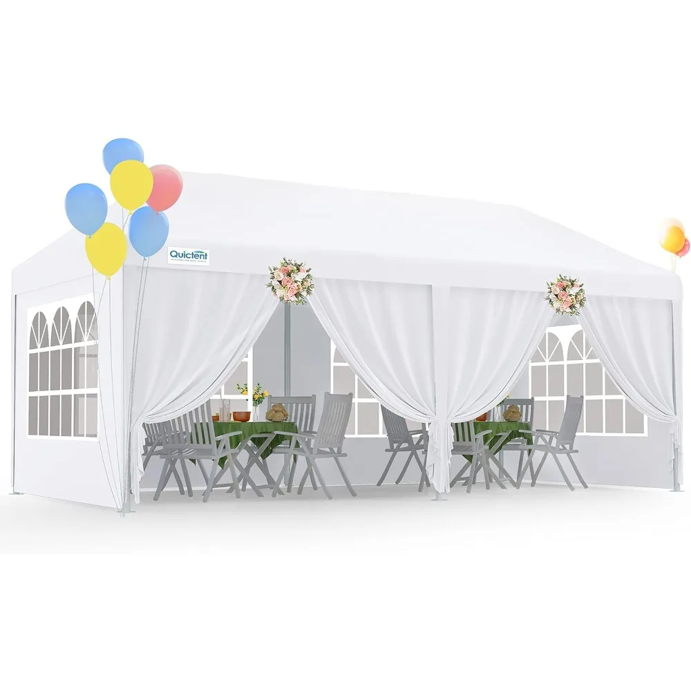 10x20 Party Tent Outdoor Gazebo Wedding Canopy for Backyard with Removable Sidewalls & Elegant Church
10x20 Party Tent Outdoor Gazebo Wedding Canopy for Backyard with Removable Sidewalls & Elegant Church