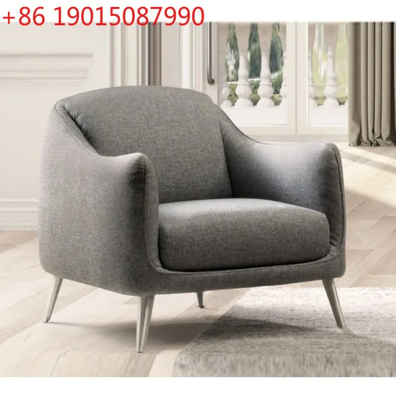 Italian minimalist single sofa chair Nordic light luxury bedroom leisure chair Hotel studio simple fabric negotiation chair
Italian minimalist single sofa chair Nordic light luxury bedroom leisure chair Hotel studio simple fabric negotiation chair