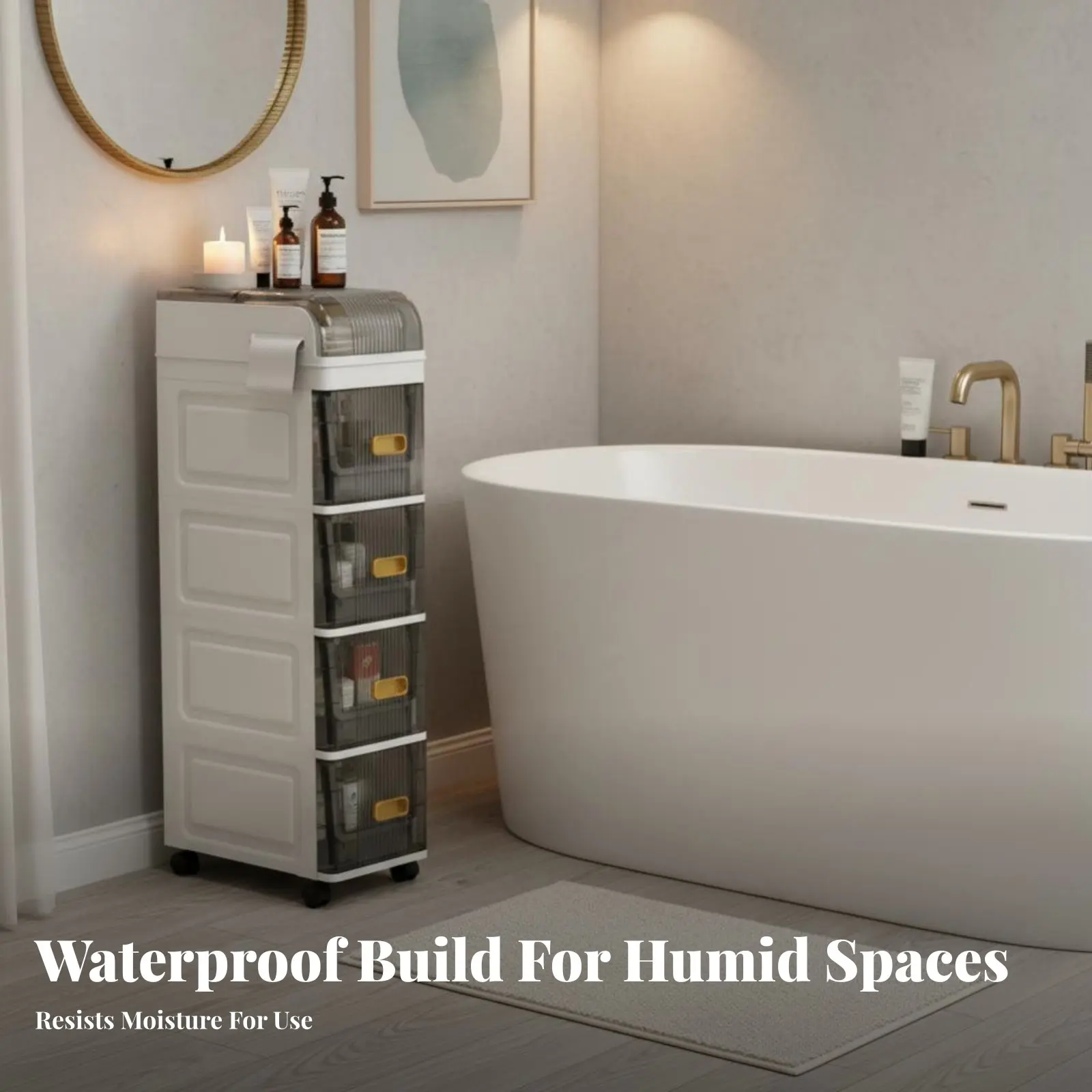 Narrow Narrow Space Rolling Storage Space Saving Narrow Narrow Space Storage Cabinet Drawer Design Waterproof for Renters
Narrow Narrow Space Rolling Storage Space Saving Narrow Narrow Space Storage Cabinet Drawer Design Waterproof for Renters