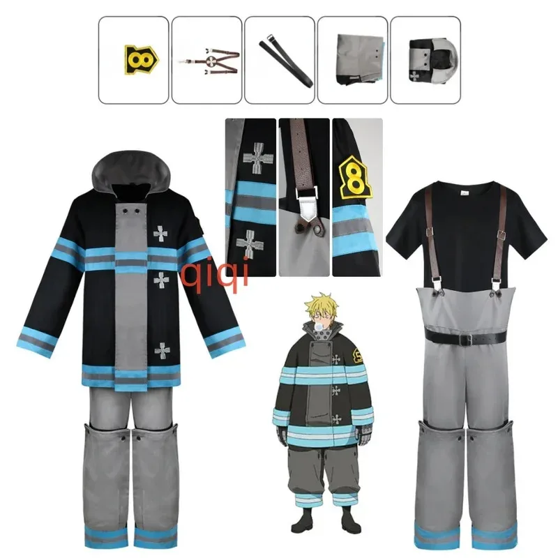 Shinra Rusakabee Coat Pants Jackets Fire Force Cosplay costume Enen no Shouboutai Fire Brigade Asa Boiru Uniform Men Boys
Shinra Rusakabee Coat Pants Jackets Fire Force Cosplay costume Enen no Shouboutai Fire Brigade Asa Boiru Uniform Men Boys