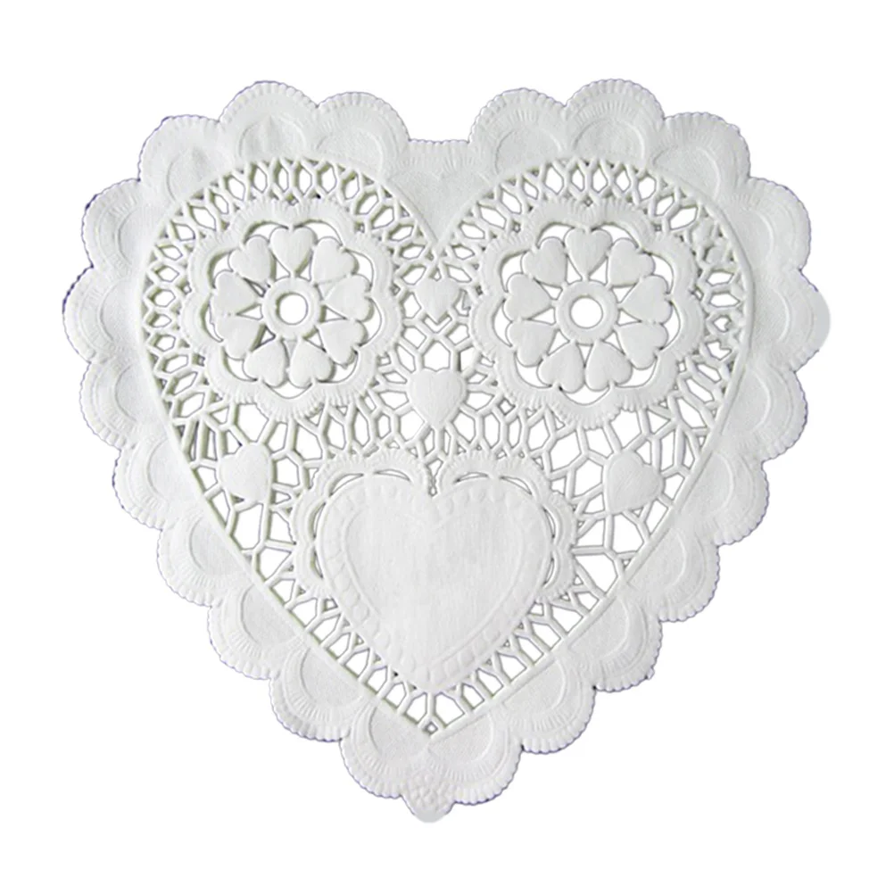100Pcs 5.5 Inch Hollow Love Heart Placemats Floral Paper Mats Oil Proof Cake Baking Doilies Wedding Table Decoration
100Pcs 5.5 Inch Hollow Love Heart Placemats Floral Paper Mats Oil Proof Cake Baking Doilies Wedding Table Decoration