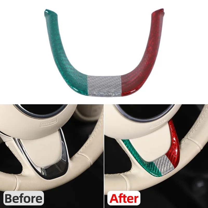 Real Carbon Fiber Steering Wheel U-Shaped Base Frame Trim Sticker For 2016-2026+ Fiat 500 Car Interior Strip Accessories
Real Carbon Fiber Steering Wheel U-Shaped Base Frame Trim Sticker For 2016-2026+ Fiat 500 Car Interior Strip Accessories