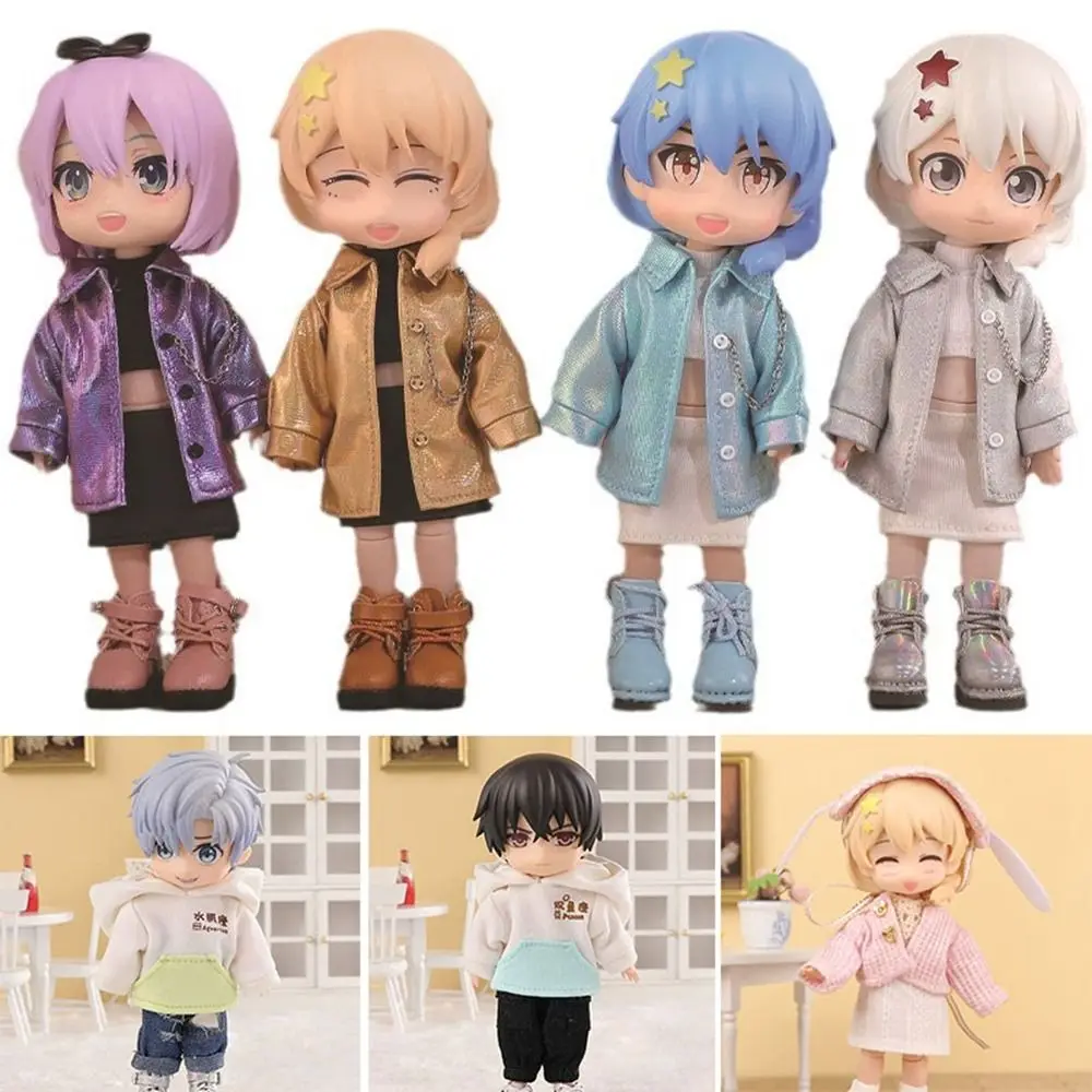 New Fashion 1/12 Doll with Hats 9 Styles Jeans Pants Cool PU Leather Jackets Doll Clothes Accessories
New Fashion 1/12 Doll with Hats 9 Styles Jeans Pants Cool PU Leather Jackets Doll Clothes Accessories