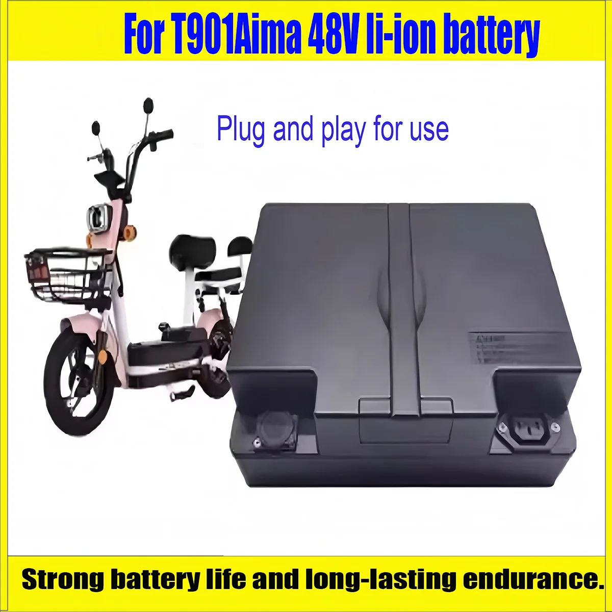 For Aima T901 48V 18650 Li-ion Battery | Ultra Long Endurance & Large Capacity | Universal Foot Pedal Type + Charger Included
For Aima T901 48V 18650 Li-ion Battery | Ultra Long Endurance & Large Capacity | Universal Foot Pedal Type + Charger Included