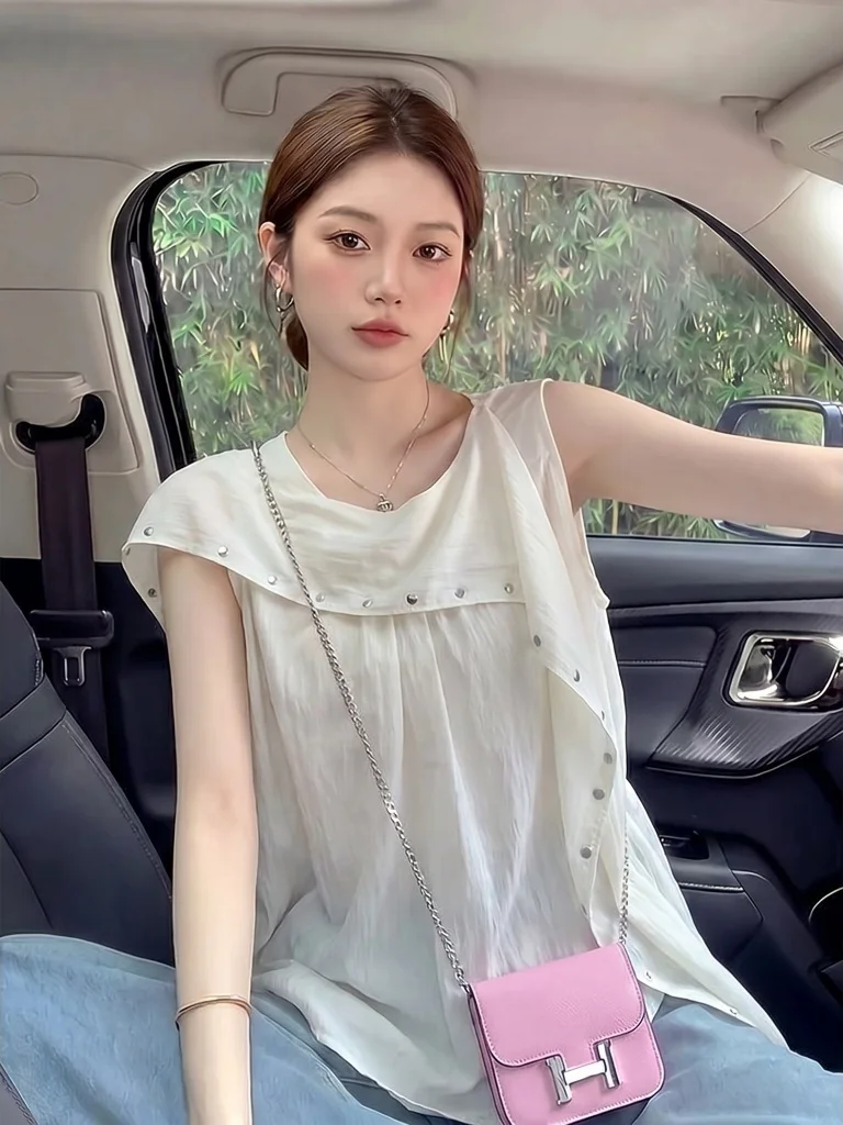 Summer New plus Size Women's Shirt with Sash Shoulder Length Regular Fit Korean Style Casual Top for plus Size Women
Summer New plus Size Women's Shirt with Sash Shoulder Length Regular Fit Korean Style Casual Top for plus Size Women
