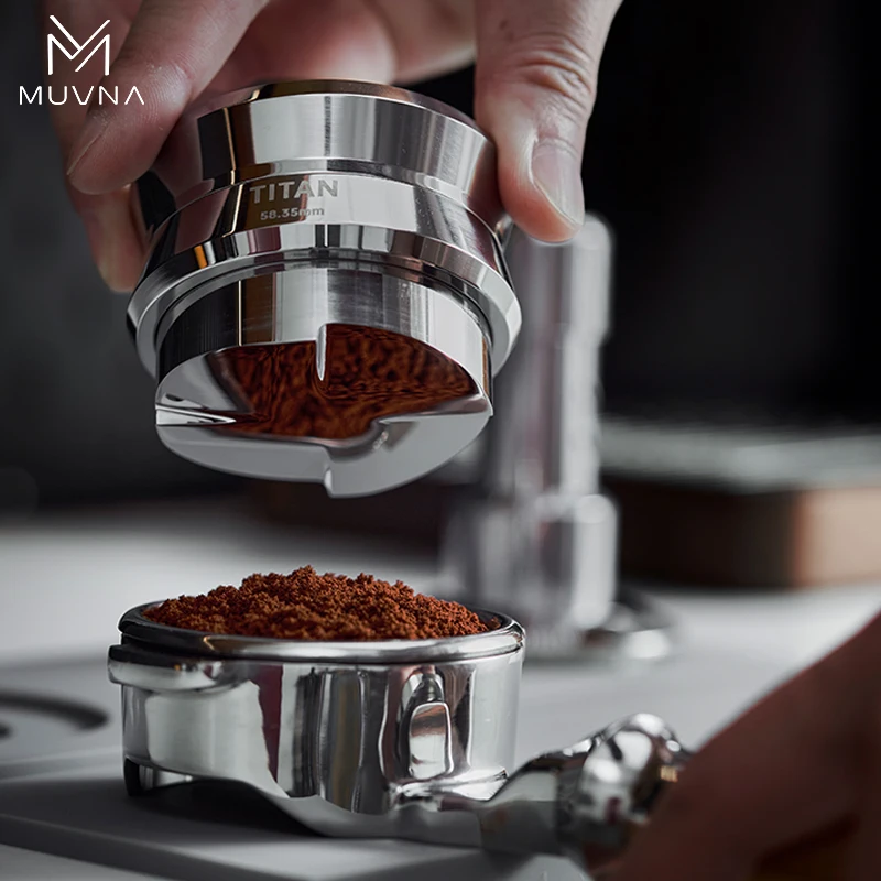 MUVNA Titan Coffee Distributor 51/53/58mm,Gravity Self-Leveling Stainless Steel Espresso Tool,Baristas&Home Coffee Accessory
MUVNA Titan Coffee Distributor 51/53/58mm,Gravity Self-Leveling Stainless Steel Espresso Tool,Baristas&Home Coffee Accessory