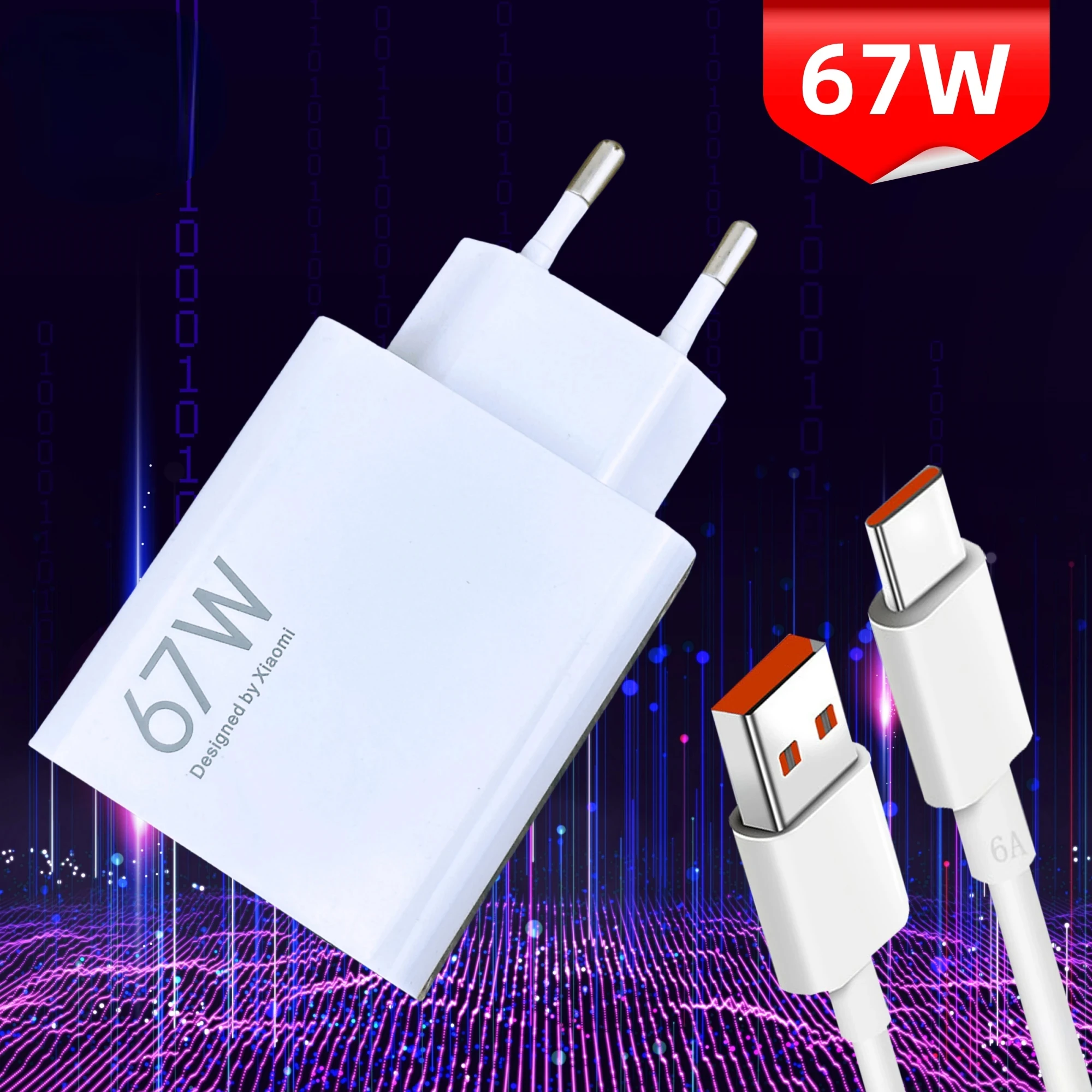 67w Original Charger Turbo Charge Gan EU Adapter 6A Usb Type C Cable For Poco x5 F5 Pro Mi 13 Lite Mix Fold 3 2 Phone
67w Original Charger Turbo Charge Gan EU Adapter 6A Usb Type C Cable For Poco x5 F5 Pro Mi 13 Lite Mix Fold 3 2 Phone