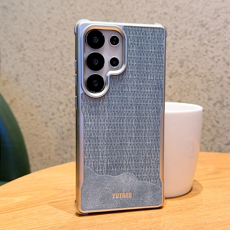 For Samsung Galaxy S25 Ultra Case Magnetic Wireless Charging Luxury Electroplate Leather Texture Peak Pattern Bumper Back Cover
For Samsung Galaxy S25 Ultra Case Magnetic Wireless Charging Luxury Electroplate Leather Texture Peak Pattern Bumper Back Cover