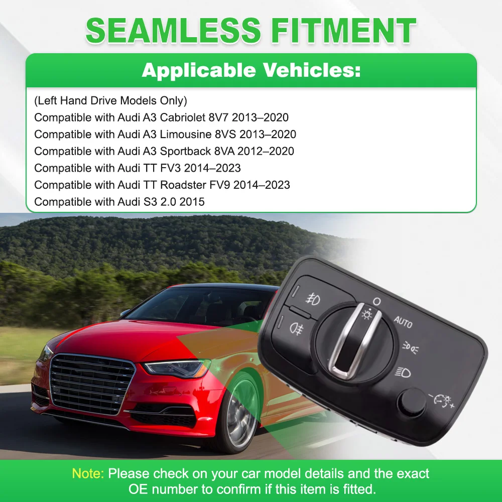 Кнопка включения противотуманных фар для Audi A3 Cabriolet 8V7 Limousine 8VS Sportback 8VA TT S3 8V0941531AE
Кнопка включения противотуманных фар для Audi A3 Cabriolet 8V7 Limousine 8VS Sportback 8VA TT S3 8V0941531AE