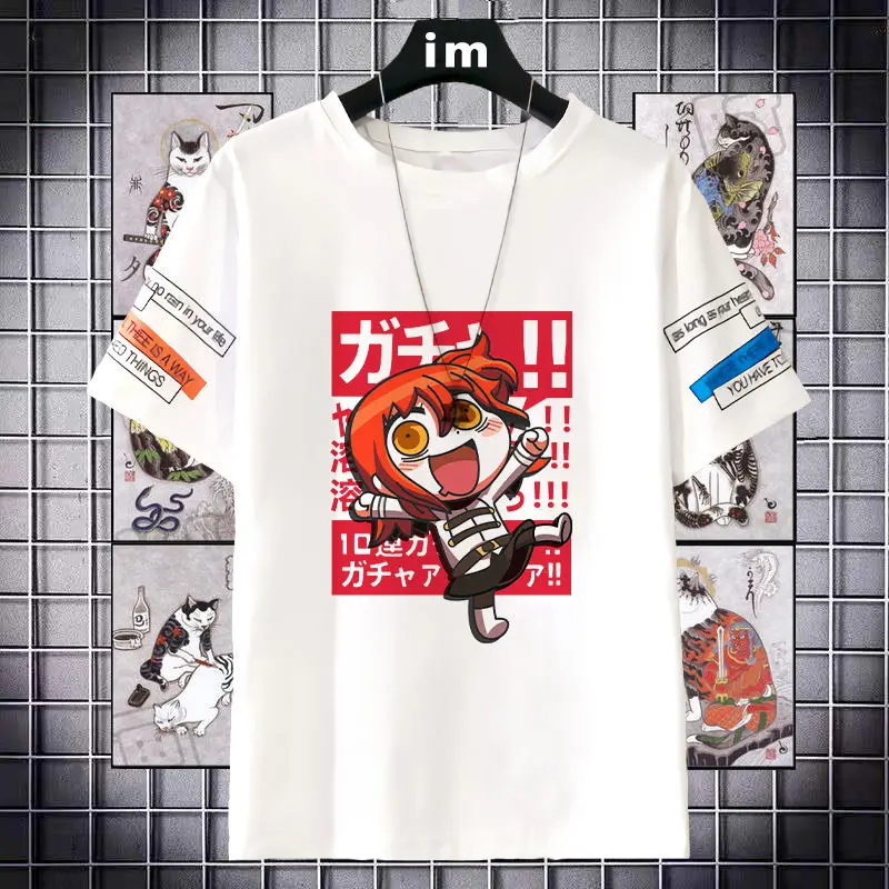 New Anime FGO Gudako Fate Merchandise Jeanne D'arc Saber Short Sleeve T-Shirt Unisex Loose Fit Middle School Student Clothing
New Anime FGO Gudako Fate Merchandise Jeanne D'arc Saber Short Sleeve T-Shirt Unisex Loose Fit Middle School Student Clothing
