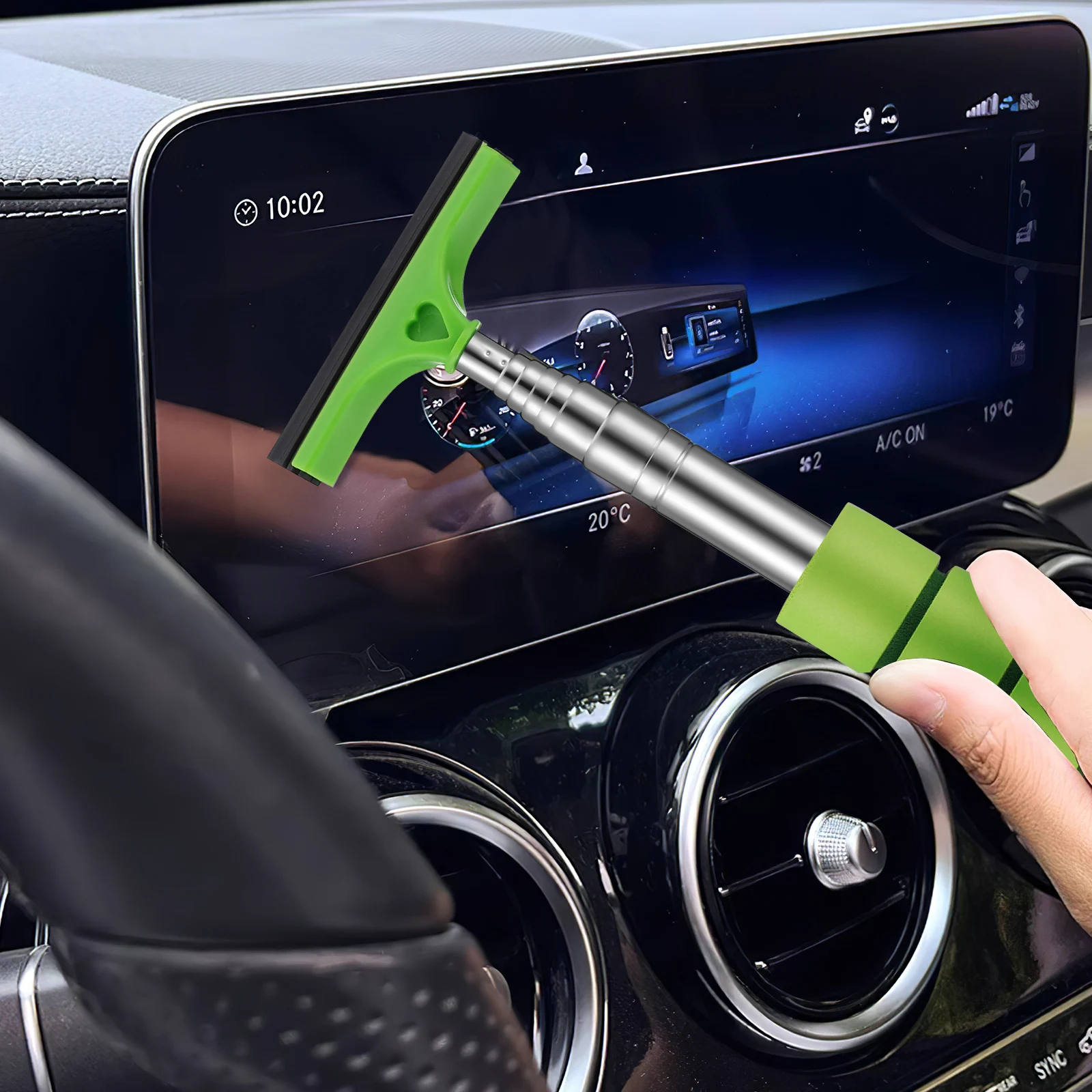 4 Pcs Mirror Squeegee Telescoping Windshield Squeegee Wiper for Side Mirrors Windshield Windows Portable Handle
4 Pcs Mirror Squeegee Telescoping Windshield Squeegee Wiper for Side Mirrors Windshield Windows Portable Handle