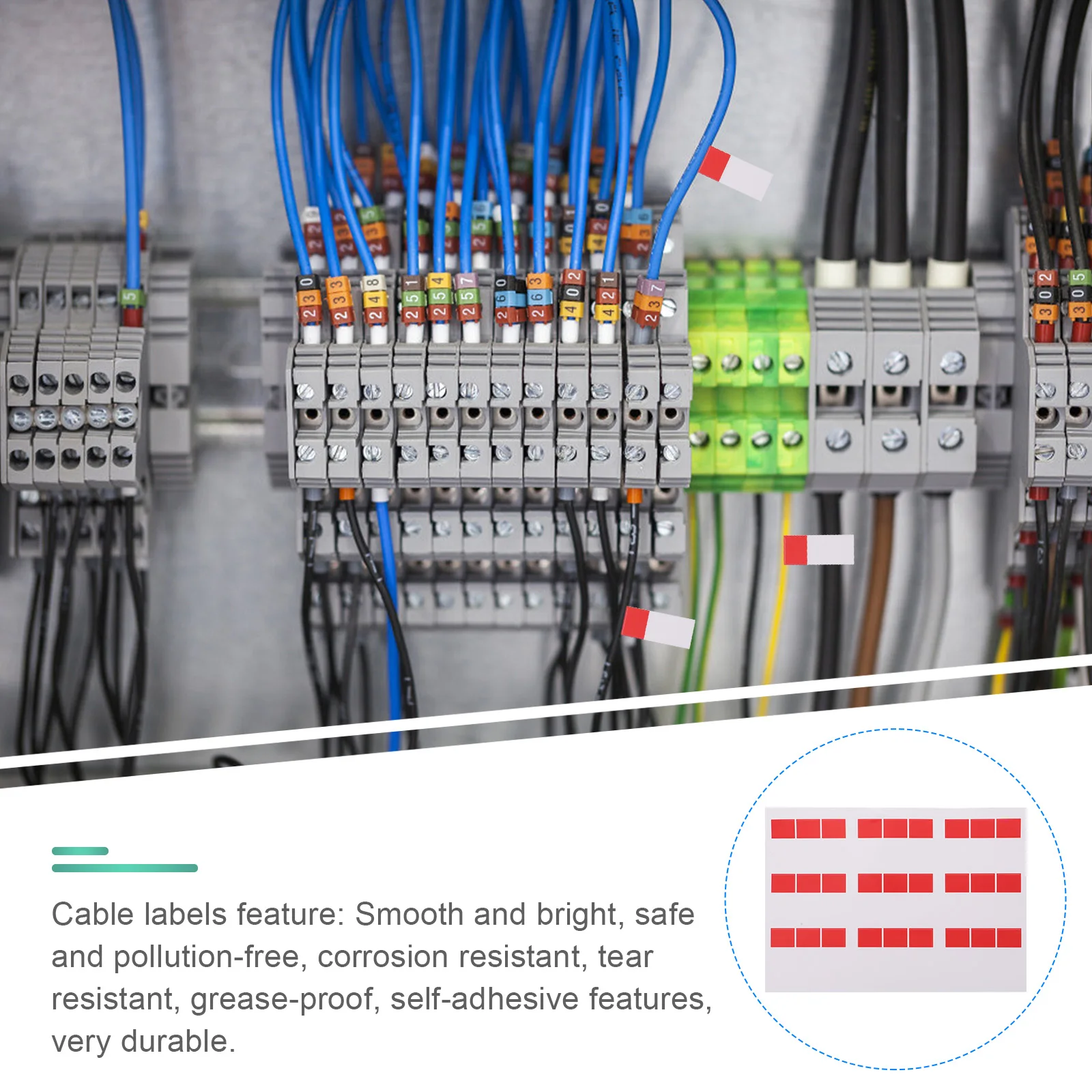 5 Pcs Electric Wire Cable Label Sticker or Small Practical Waterproof Cord Labels
5 Pcs Electric Wire Cable Label Sticker or Small Practical Waterproof Cord Labels