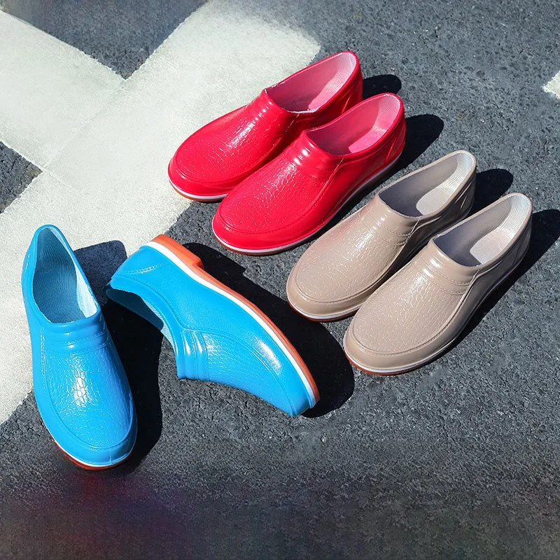 Fashionable Thickened Short Rain Boots Women's Kitchen Work Waterproof Non-slip Rain Shoes Mid-calf External Wear EVA Material
Fashionable Thickened Short Rain Boots Women's Kitchen Work Waterproof Non-slip Rain Shoes Mid-calf External Wear EVA Material