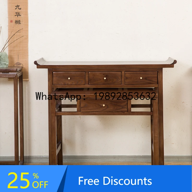 YFY Black Walnut Altar Table Set Buddhist Shrine Incense Table New Style Solid Living Incense Table Modern Minimalist 
YFY Black Walnut Altar Table Set Buddhist Shrine Incense Table New Style Solid Living Incense Table Modern Minimalist