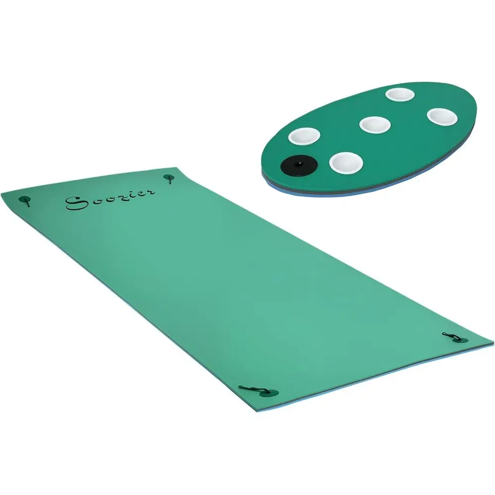 3-Layer Portable Roll-Up Floating Mat with Cup Holder for 2-3 People, Suitable for Lakes, Rivers, Beaches, and Pools
3-Layer Portable Roll-Up Floating Mat with Cup Holder for 2-3 People, Suitable for Lakes, Rivers, Beaches, and Pools