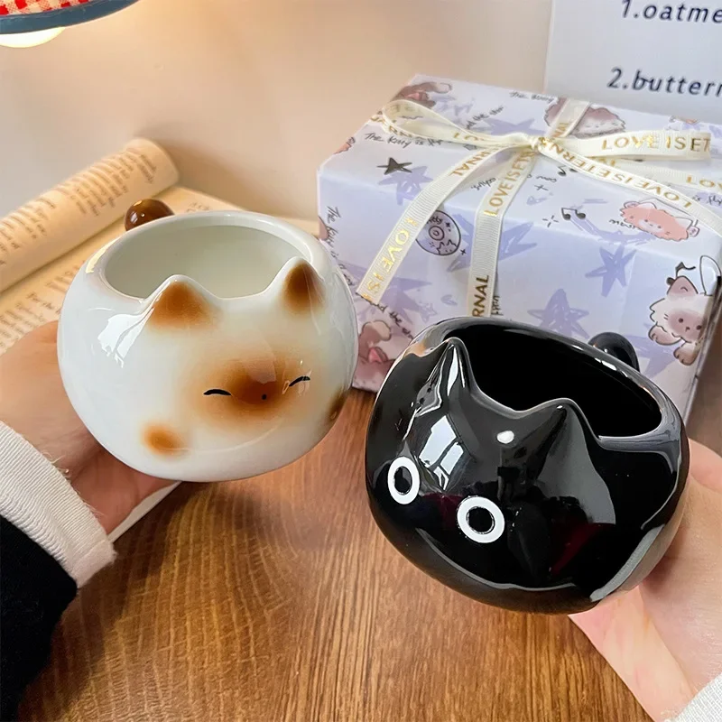 Ceramic Coffee Cup Creative Design Girls' Water Cup Cute Cat Water Cup
Ceramic Coffee Cup Creative Design Girls' Water Cup Cute Cat Water Cup