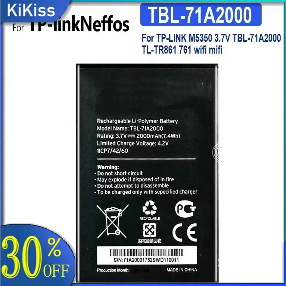 Аккумулятор 2000 мАч-4100 мАч для TP-Link Neffos X20 Pro X1 Lite 32 ГБ TP7071A TP9131A TP904A TP904C M5350 TBL-71A2000 TL-TR861 761
Аккумулятор 2000 мАч-4100 мАч для TP-Link Neffos X20 Pro X1 Lite 32 ГБ TP7071A TP9131A TP904A TP904C M5350 TBL-71A2000 TL-TR861 761