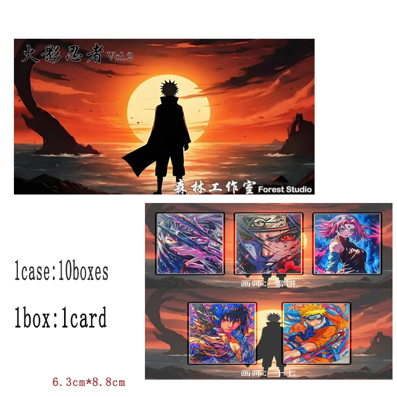 10 Pcs/ Set Wholesales Naruto Collection Cards Booster Box Issue 1 6.3*8.8 Cm Special Effects Playing Cards Games Toys Gift
10 Pcs/ Set Wholesales Naruto Collection Cards Booster Box Issue 1 6.3*8.8 Cm Special Effects Playing Cards Games Toys Gift