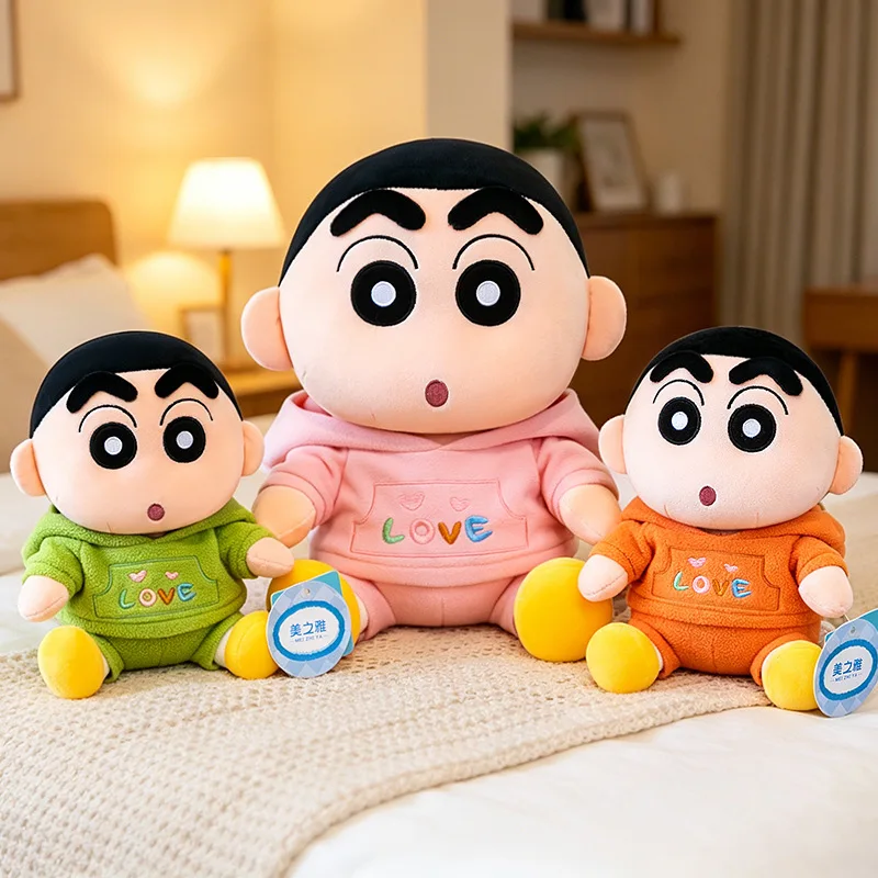 Cartoon Crayon Shin Chan Stuffed Doll Green Pink Orange Hoodie Fluffy Plush Pillow Anime Room Decor Creative Holiday Gift
Cartoon Crayon Shin Chan Stuffed Doll Green Pink Orange Hoodie Fluffy Plush Pillow Anime Room Decor Creative Holiday Gift