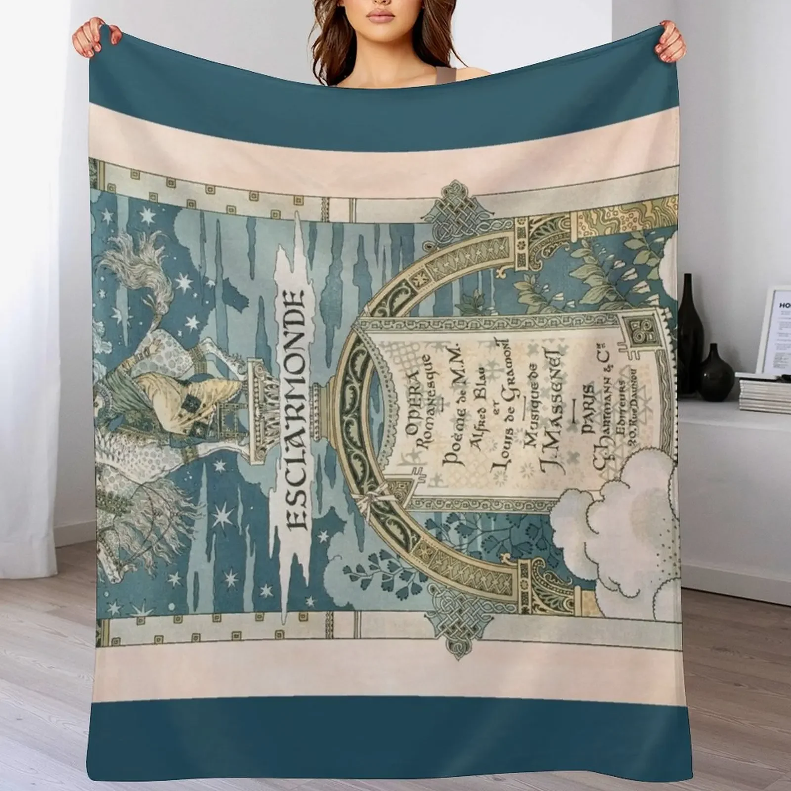 Eugene Grasset - Esclarmonde by Jules Massenet Throw Blanket Fuzzy Plush Throw Blanket for Sofa Chair
Eugene Grasset - Esclarmonde by Jules Massenet Throw Blanket Fuzzy Plush Throw Blanket for Sofa Chair