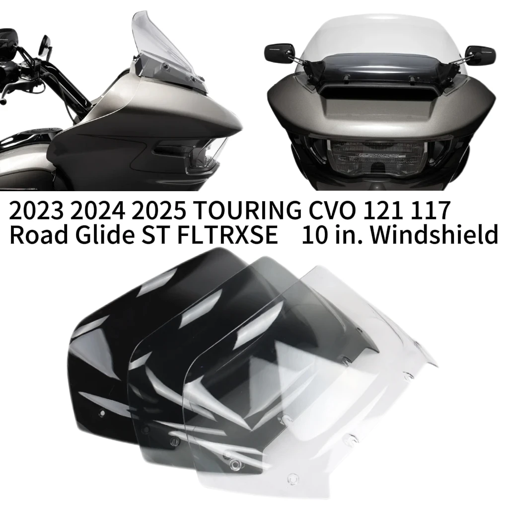 For Harley 10 inch motorcycle accessories, fairing, windshield, windshield 2023-2025 TOURING CVO 121 117 Road Glide ST FLTRXSE
For Harley 10 inch motorcycle accessories, fairing, windshield, windshield 2023-2025 TOURING CVO 121 117 Road Glide ST FLTRXSE