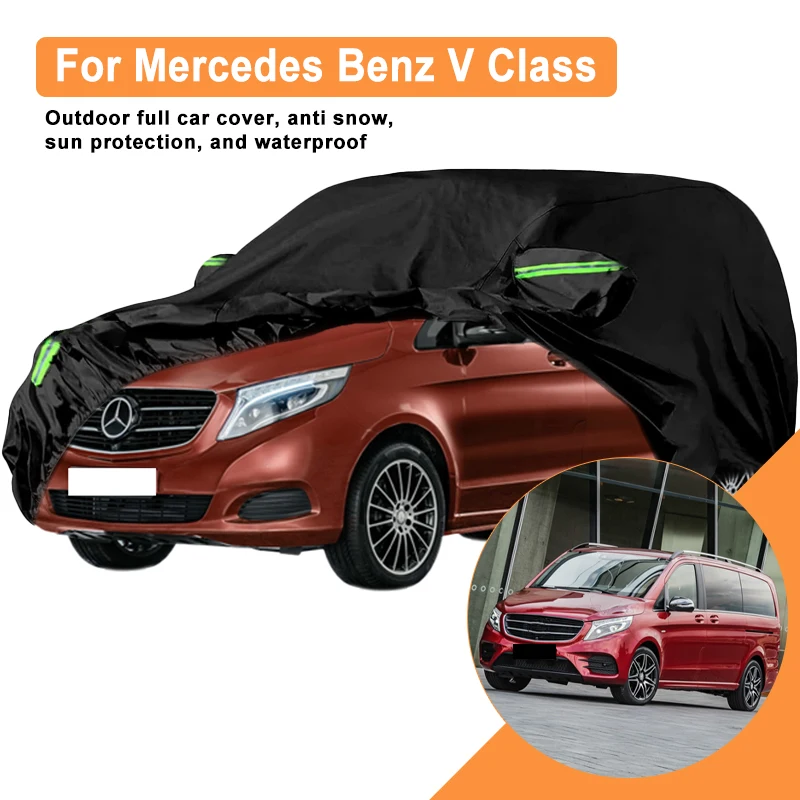Full Car Cover for Mercedes Benz V Class W638 W639 W447 Outdoor Use - Waterproof Snowproof Sunshade Auto Protection Accessories
Full Car Cover for Mercedes Benz V Class W638 W639 W447 Outdoor Use - Waterproof Snowproof Sunshade Auto Protection Accessories