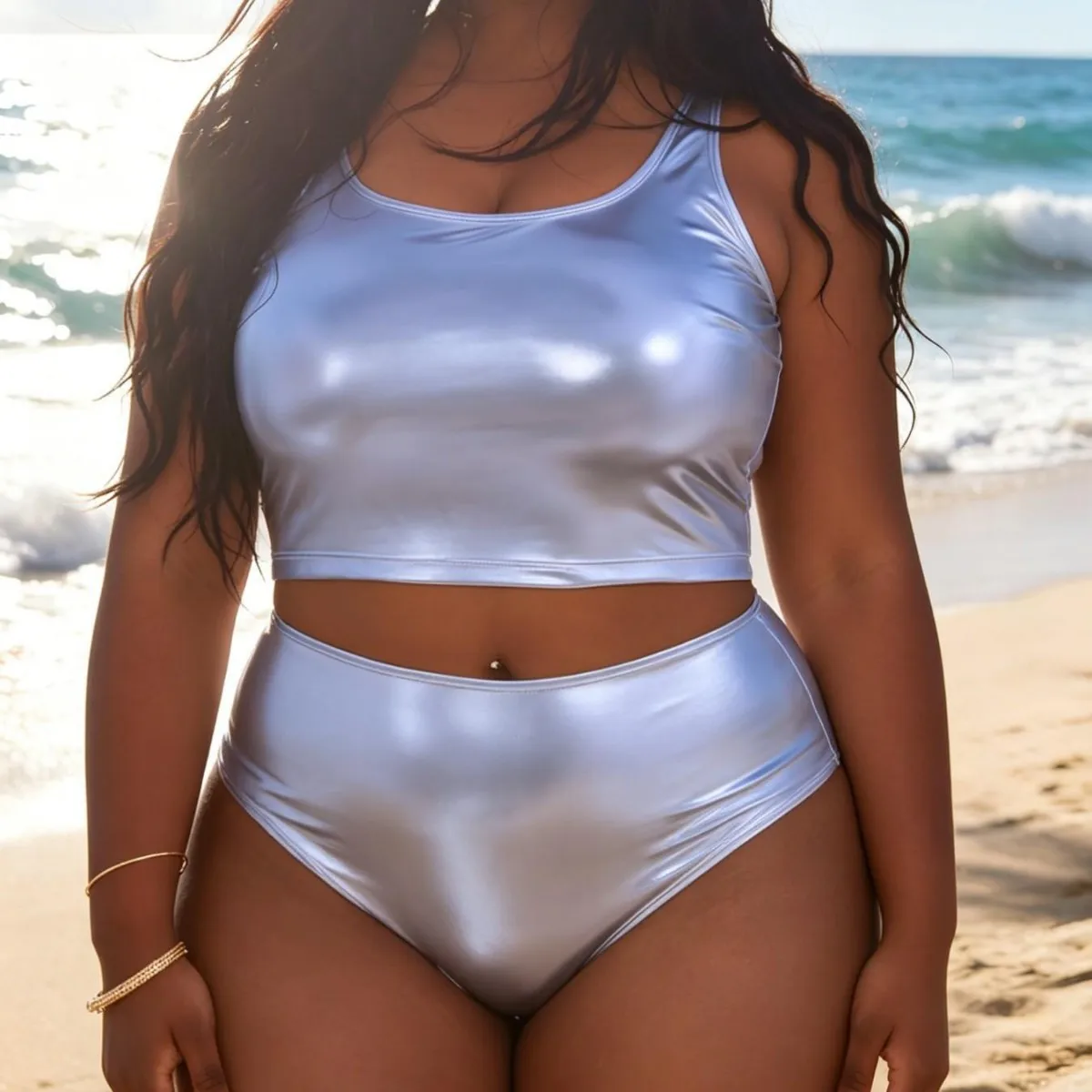 2026 New Plus Size Solid Color Tank Top Split Bikini Set Women Summer Sporty Swimwear Beach Bathing Suit Big Size swimsuit
2026 New Plus Size Solid Color Tank Top Split Bikini Set Women Summer Sporty Swimwear Beach Bathing Suit Big Size swimsuit