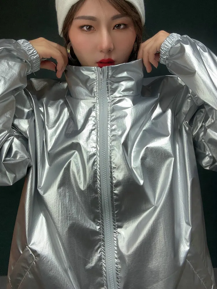 Silver Jazz Dancing Outfit Women's Kpop Dance Set Stage Performance Costume Chinese Manufacturer Polyester Material
Silver Jazz Dancing Outfit Women's Kpop Dance Set Stage Performance Costume Chinese Manufacturer Polyester Material