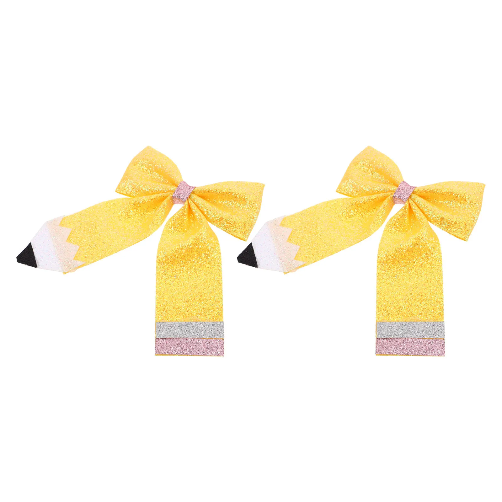 2Pcs Pencil Hair Clips Glitter Sparkling Bowknot Barrettes Back to School Kindergarten Uniform Hair Accessories Sequin Bow
2Pcs Pencil Hair Clips Glitter Sparkling Bowknot Barrettes Back to School Kindergarten Uniform Hair Accessories Sequin Bow